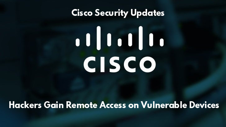Cisco Security Updates – Vulnerabilities in Cisco Products Let Hackers Gain Unauthorized Remote Access
